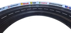 Mantinel na autodráhu - reklamy bílá 150 cm - 1 ks