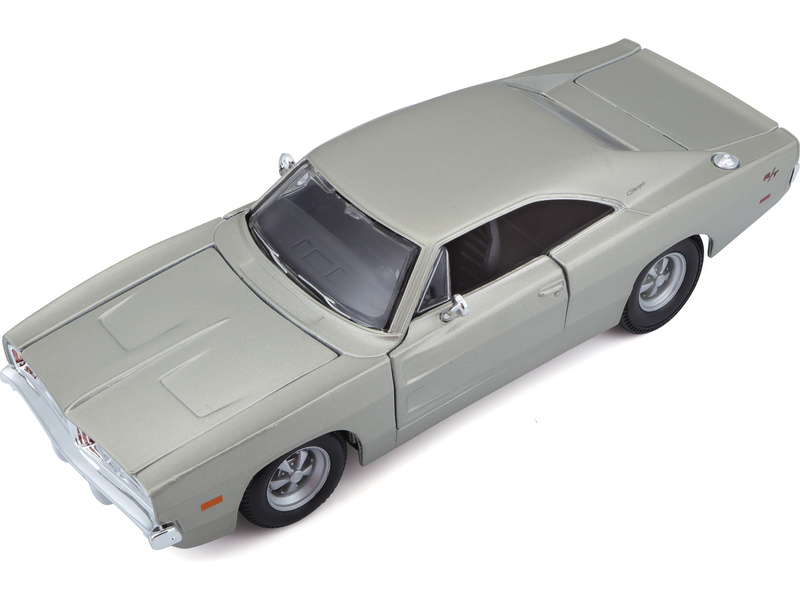 Maisto Dodge Charger R/T 1969 1:25 stříbrná