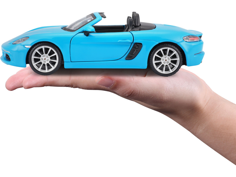 Bburago Porsche 718 Boxster 1:24 modrá