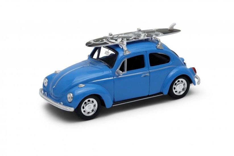 Welly Volkswagen Beetle model 1:34 modrý