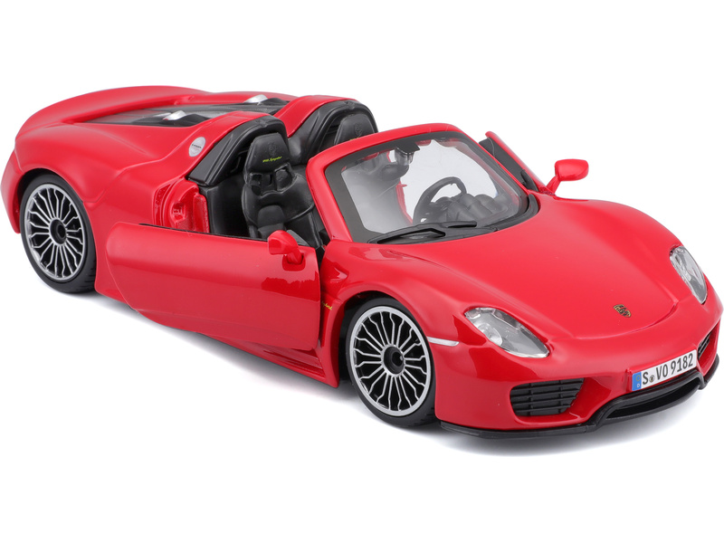 Bburago Plus Porsche 918 Spyder 1:24 červená