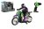 Motorka RC plast 22cm 2,4GHz na dálkové ovládání na baterie
