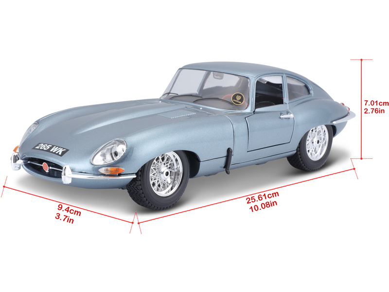 Bburago Jaguar E-type Coupe 1:18 modrá