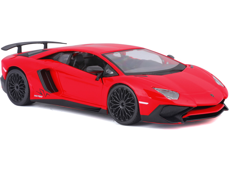 Bburago Lamborghini Aventador LP 750-4 SV 1:24 červená