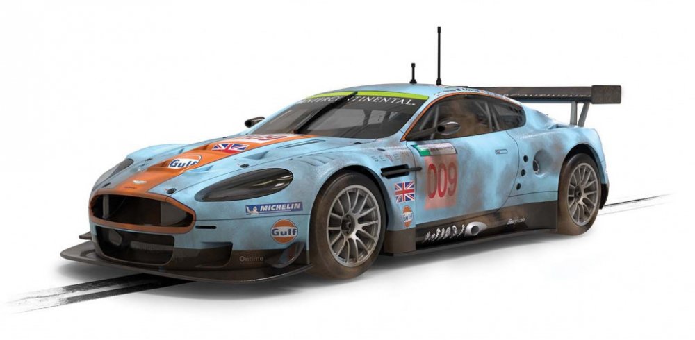 Slot Car Scalextric Aston Martin DBR9 ROFGO Gulf Edition - 1:32