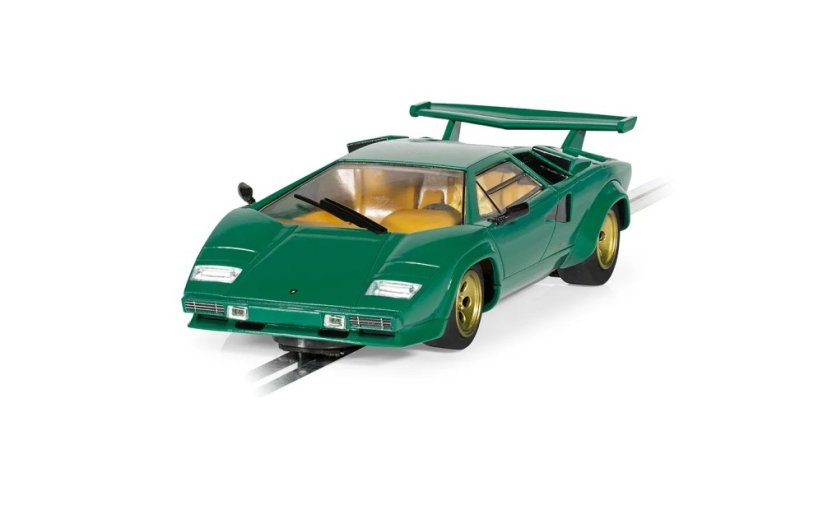 Lamborghini Countach - Green - Autíčko SCALEXTRIC C4500