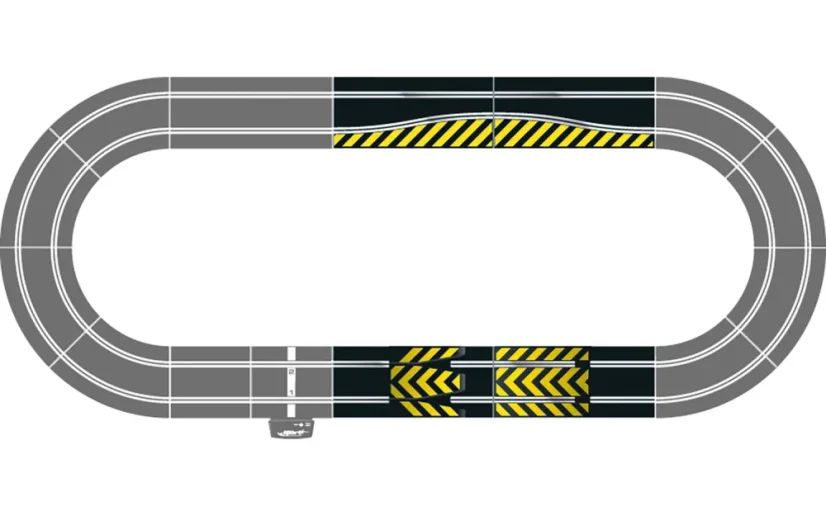Scalextric Skokánek a zúžení dráhy