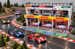 Depo na pitlane  - dekorace k autodráze 1:32
