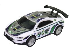 Auto supersport bílo-stříbrné na autodráhu 1:43