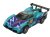 Auto supersport LMNS modré na autodráhu 1:43