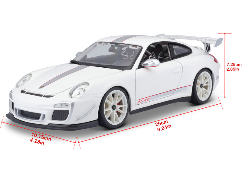 Bburago Plus Porsche 911 GT3 RS 4.0 1:18 bílá