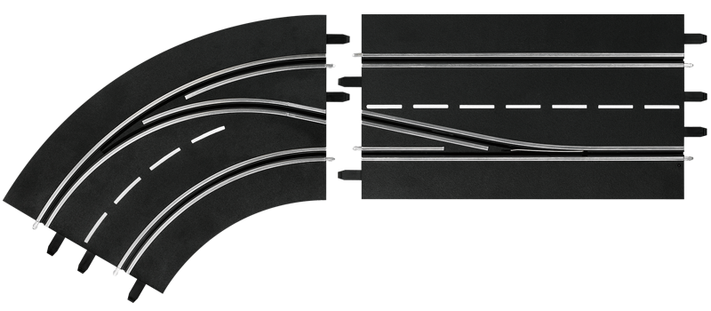 Předjíždění do zatáčky levé vnější