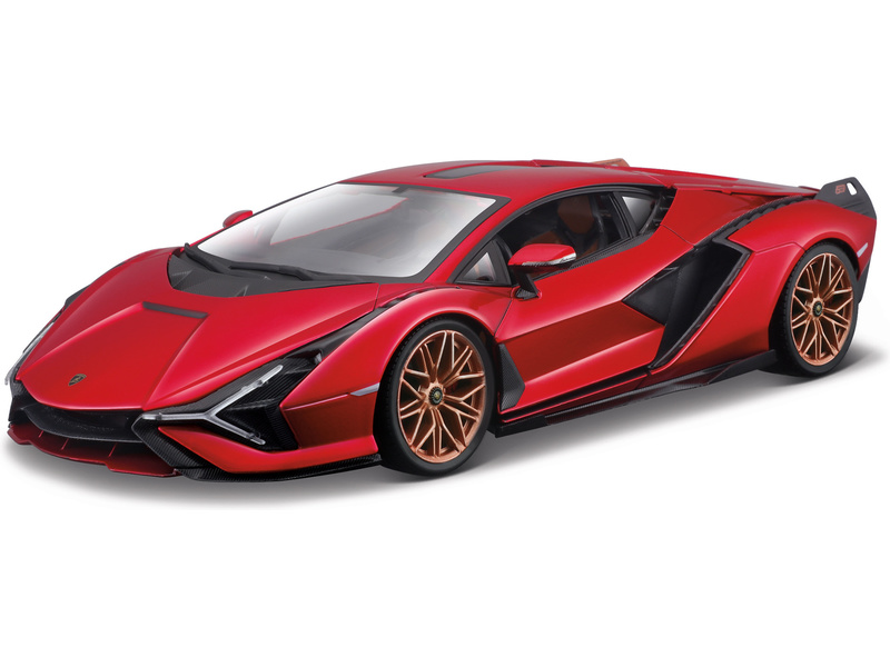 Bburago Lamborghini Sian FKP37 1:24 červená