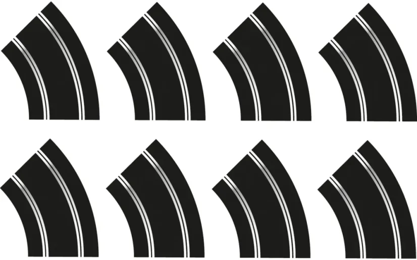 Scalextric Set 8x R2 zatáčka