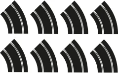 Scalextric Set 8x R2 zatáčka