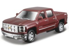 Maisto Chevrolet Silverado 2014 1:52 vínová metalíza