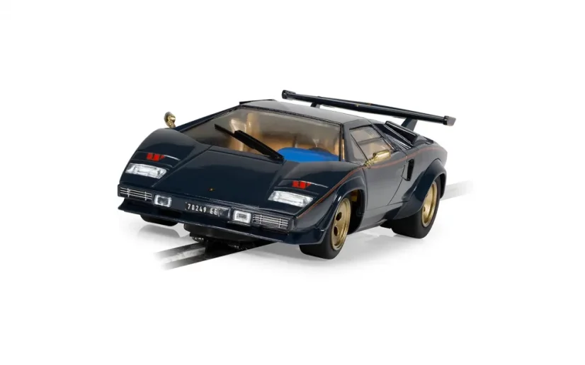 Lamborghini Countach - Walter Wolf - Blue And Gold  - Autíčko SCALEXTRIC C4411