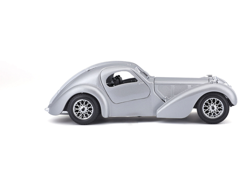 Bburago Bugatti 1:24 stříbrná