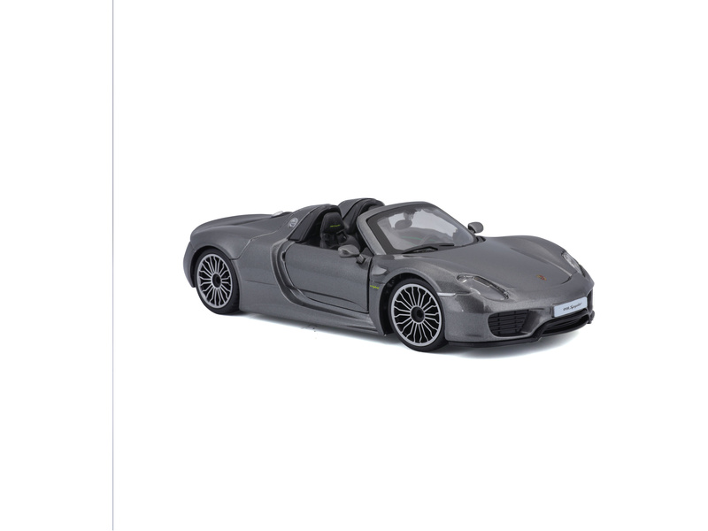 Bburago Plus Porsche 918 Spyder 1:24 stříbrná