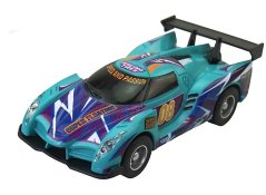 Auto supersport LMNS modré na autodráhu 1:43