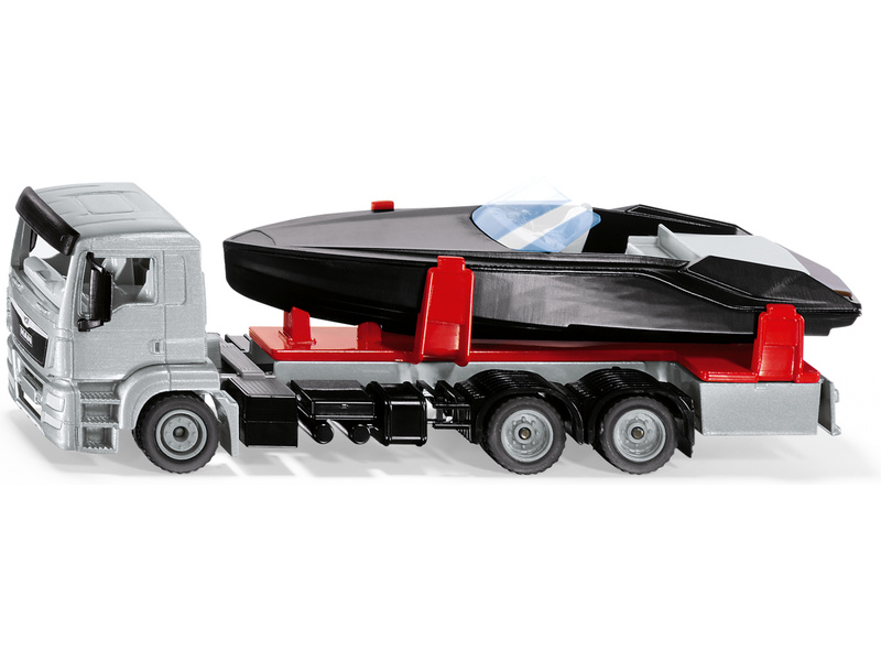 SIKU Super - MAN LKW s člunem 1:50