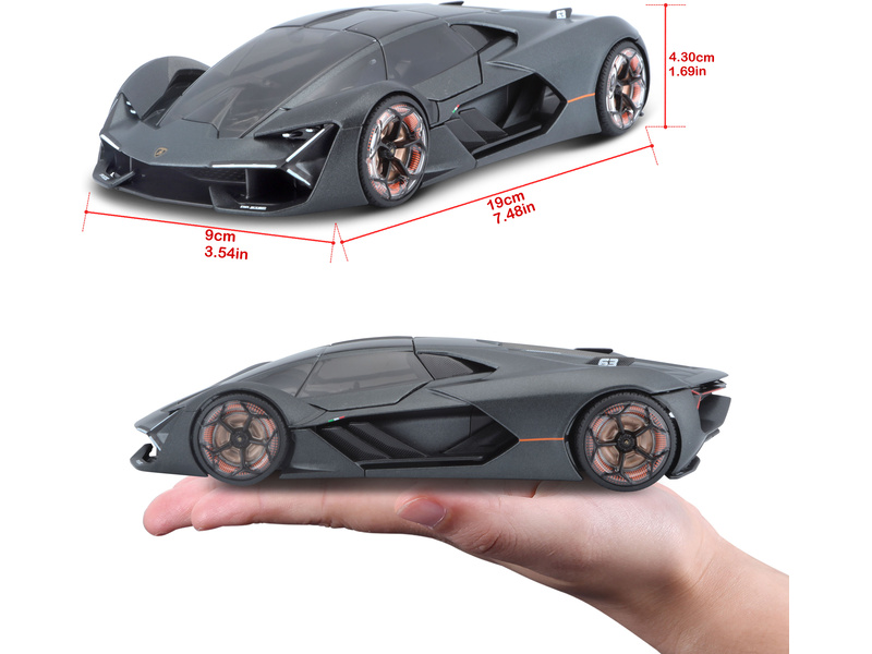 Bburago Plus Lamborghini Terzo Millennio 1:24 šedá